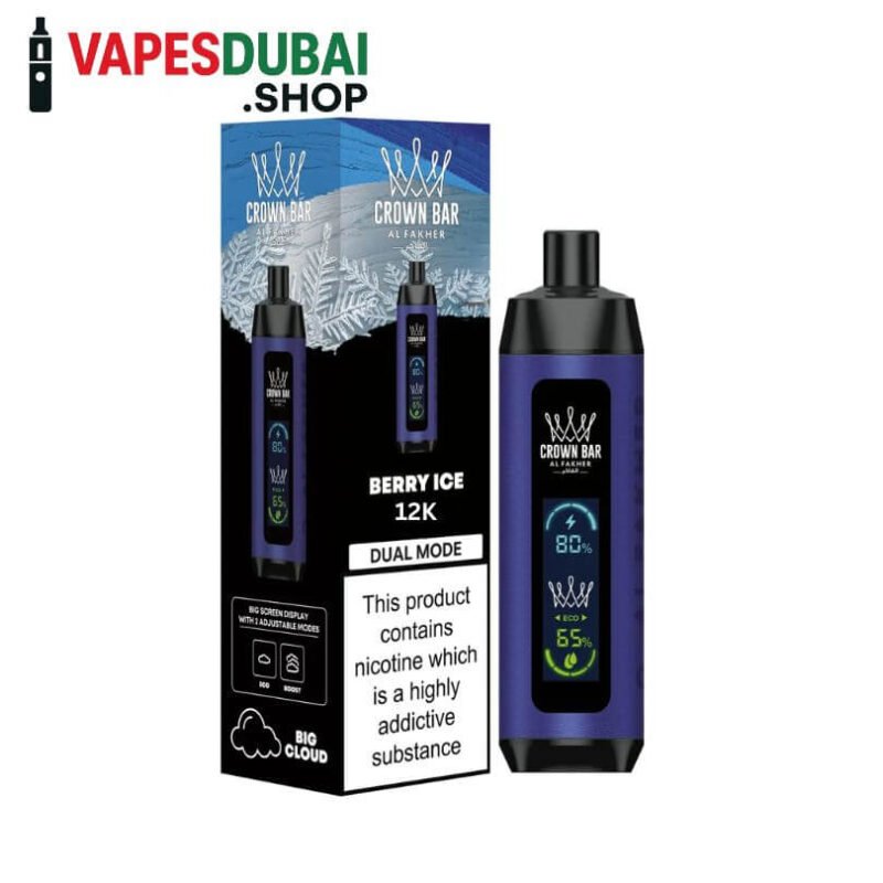 CROWN-BAR-AL-FAKHER-12000-PUFFS-0.5MG-Berry-Ice