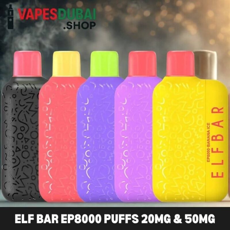 ELF BAR EP8000 Puffs 20MG & 50MG Nicotine Disposable Vape