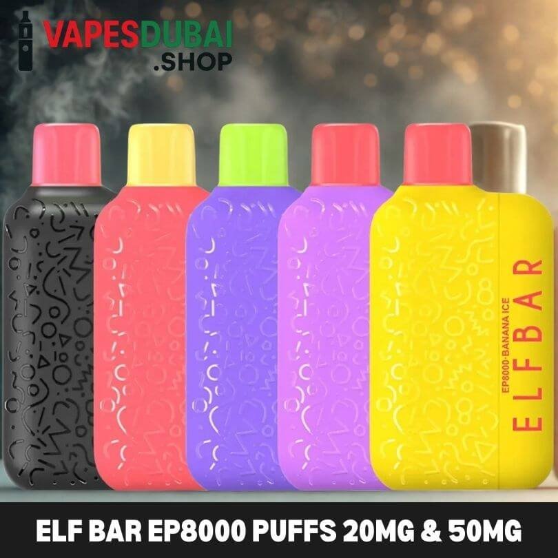 ELF BAR EP8000 Puffs 20MG & 50MG Nicotine Disposable Vape ELF BAR EP8000 Puffs 20MG & 50MG Nicotine Disposable Vape