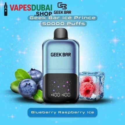 Geek Bar Ice Prince Upto 50000 Puffs 50mg Blueberry Raspberry Ice