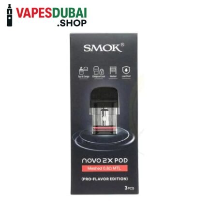 SMOK Novo 2X Pods Meshed MTL Replacement Pods in Dubai 0.8ohm