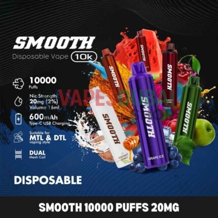 SMOOTH 10000 Puffs 20MG Disposable Vape in Dubai
