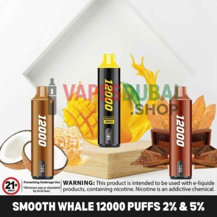 SMOOTH Whale 2% & 5% 12000 Puffs Vape in Dubai