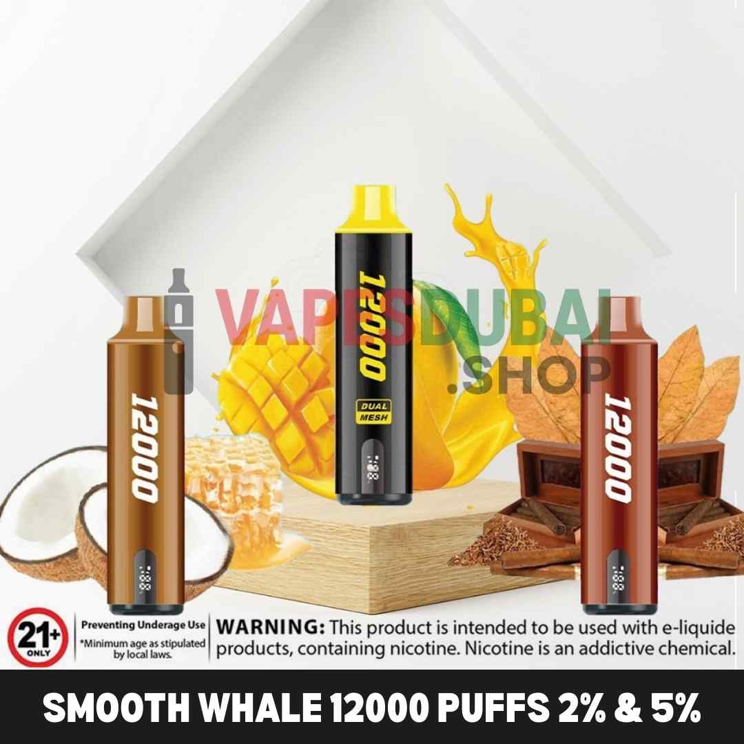 SMOOTH Whale 2% & 5% 12000 Puffs Vape in Dubai SMOOTH Whale 2% & 5% 12000 Puffs Vape in Dubai