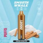 SMOOTH Whale 2% & 5% 12000 Puffs Vape in Dubai Cinnamon Chewing Gum