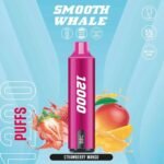 SMOOTH Whale 2% & 5% 12000 Puffs Vape in Dubai Strawberry Mango