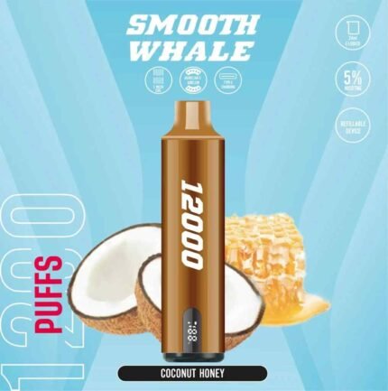 SMOOTH Whale 2% & 5% 12000 Puffs Vape in Dubai Coconut Honey