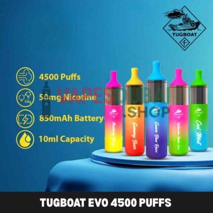 Tugboat Evo 4500 Puffs Disposable Vape in Dubai