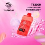 Tugboat T12000 Puffs 50MG Rechargeable Disposable Vape in Dubai Cotton Candy