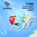 Tugboat T12000 Puffs 50MG Rechargeable Disposable Vape in Dubai Double Apple Shisha