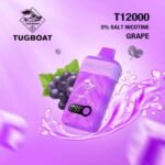 Tugboat T12000 Puffs 50MG Rechargeable Disposable Vape in Dubai Grape