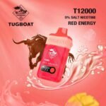 Tugboat T12000 Puffs 50MG Rechargeable Disposable Vape in Dubai Red Energy