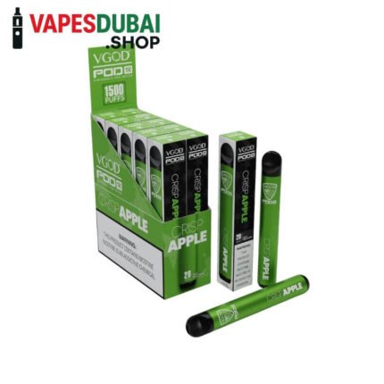 VGOD Pod 1k 1500 Puffs 20MG nicotine Disposable Vape Crisp Apple