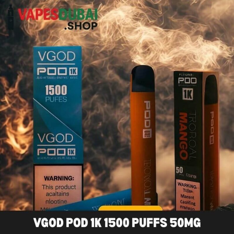 VGod Pod 1k 1500 Puffs 50MG Nicotine Disposable Vape