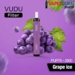 VUDU Filter 2500 Puffs 5% Disposable Vape Grape Ice