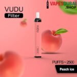 VUDU Filter 2500 Puffs 5% Disposable Vape Peach Ice