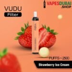 VUDU Filter 2500 Puffs 5% Disposable Vape Strawberry Ice Cream