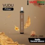 VUDU Filter 2500 Puffs 5% Disposable Vape Vanilla Caramel Tobacco