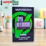 Vaporesso Eco Nano Pod Cartridge in Dubai 0.8Ω Mesh