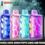 Vozol Rave 40000 puffs 20MG and 50mg