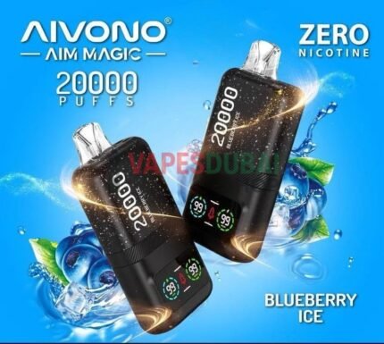 AIVONO Aim Magic 20000 Puff Zero Nicotine Disposable Vape in Dubai Blueberry Ice