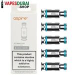 Aspire AF Replacement Coils 5pcs In Dubai 0.6 Ohms (15w-18w)