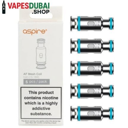 Aspire AF Replacement Coils 5pcs In Dubai 0.6 Ohms (15w-18w)