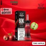 Crown Bar Al Fakher E Hose X 60000 Puffs 0.6mg Nicotine in Dubai Two apple