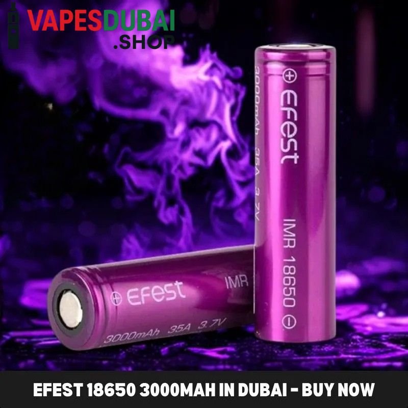 EFEST 18650 3000mAh Battery in Dubai EFEST 18650 3000mAh Battery in Dubai