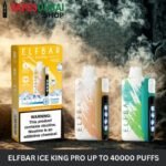 Elf bar ice king pro up to 40000 puffs 50mg nicotine in Dubai