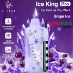 Elf bar ice king pro up to 40000 puffs 50mg nicotine in Dubai GRAPE ICE