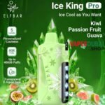 Elf bar ice king pro up to 40000 puffs 50mg nicotine in Dubai KIWI PASSION FRUIT GUAVA