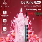 Elf bar ice king pro up to 40000 puffs 50mg nicotine in Dubai STRAWBERRY ICE