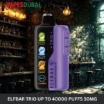 Elfbar trio up to 40000 puffs 50mg nicotine in Dubai