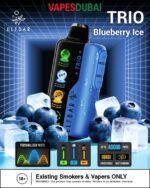 Elfbar trio up to 40000 puffs 50mg nicotine in Dubai Blueberry Ice