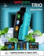 Elfbar trio up to 40000 puffs 50mg nicotine in Dubai Miami Mint