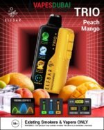 Elfbar trio up to 40000 puffs 50mg nicotine in Dubai Peach Mango