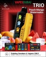 Elfbar trio up to 40000 puffs 50mg nicotine in Dubai Peach Mango Watermelon