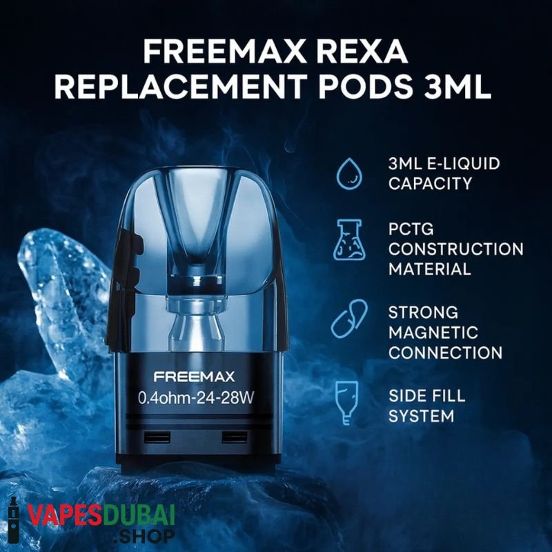 FreeMax Rexa Replacement Pods 3ml In Dubai FreeMax Rexa Replacement Pods 3ml In Dubai