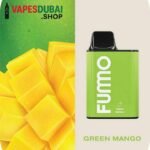 Fummo King 6000 Puffs 2_ nicotine Rechargeable Disposable Vape Green Mango