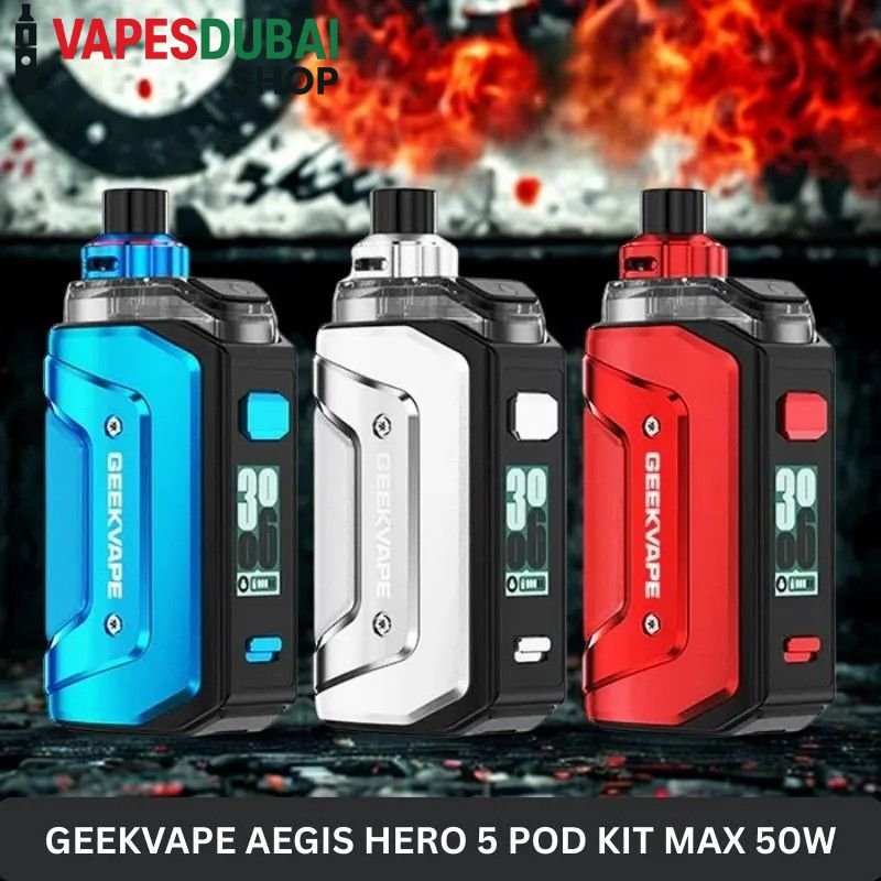 GeekVape Aegis Hero 5 Pod Kit Max 50W in Dubai GeekVape Aegis Hero 5 Pod Kit Max 50W in Dubai