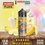 HORNY FLAVA 120ml E-Liquid 3mg Vape Juice in Dubai Banana Spilt – Milkshake Series