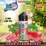 HORNY FLAVA 120ml E-Liquid 3mg Vape Juice in Dubai Sour Strawberry Bubblegum