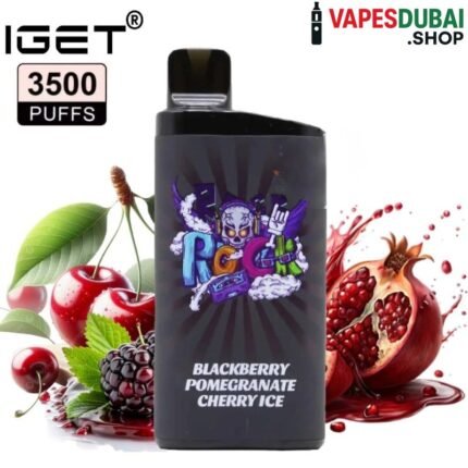 IGET Bar 3500 Puffs 50MG Nicotine Disposable Vape In Dubai Blackberry Pomegranate Cherry