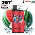 IGET Bar 3500 Puffs 50MG Nicotine Disposable Vape In Dubai Lush Ice