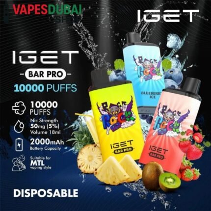 IGET Bar Pro 10000 Puffs 50MG Nicotine Disposable Vape In Dubai