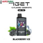 IGET Bar Pro 10000 Puffs 50MG Nicotine Disposable Vape In Dubai Blackberry Ice