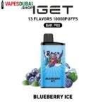 IGET Bar Pro 10000 Puffs 50MG Nicotine Disposable Vape In Dubai Blueberry ice