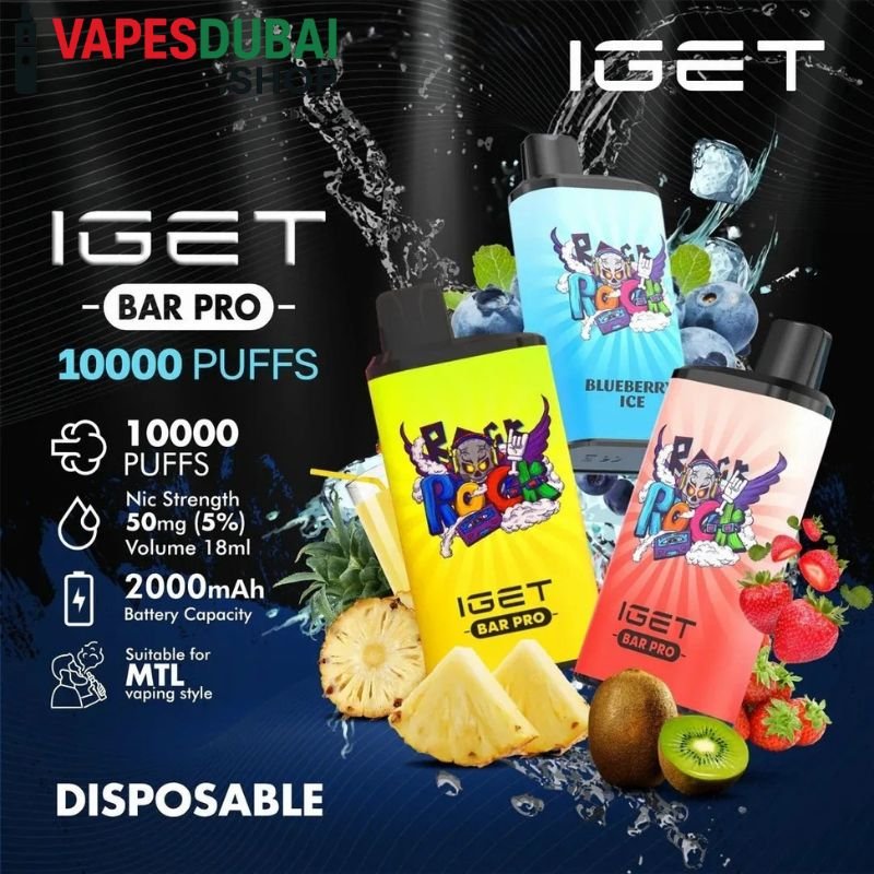 IGET Bar Pro 10000 Puffs 50MG Nicotine Disposable Vape In Dubai IGET Bar Pro 10000 Puffs 50MG Nicotine Disposable Vape In Dubai
