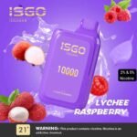 ISGO Bar 10000 Puffs 20MG Disposable Vape in Dubai Lychee Raspberry